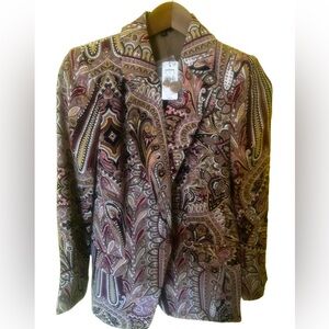 Express Multicolor Paisley Blazer